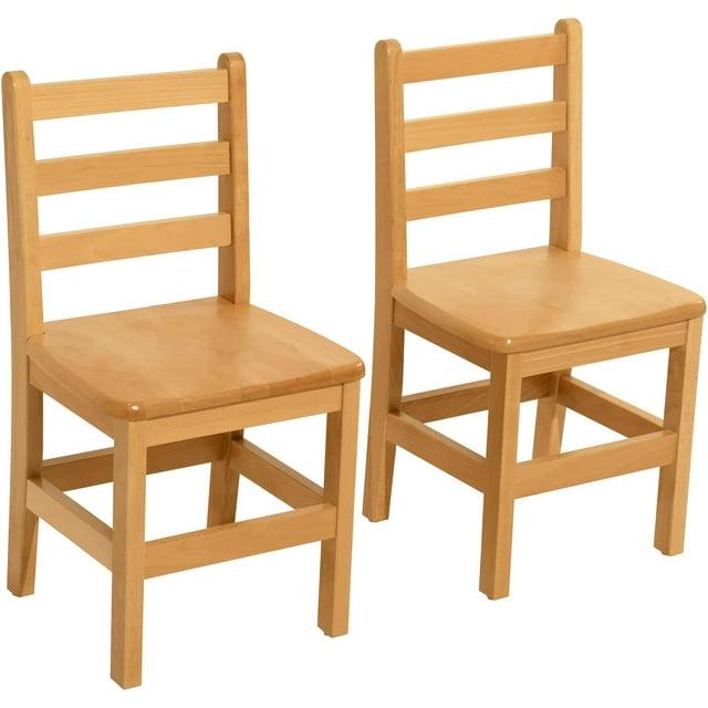 RRI Goods Wooden Childrens Chair For Kindergarten Classroom School Set of 2
