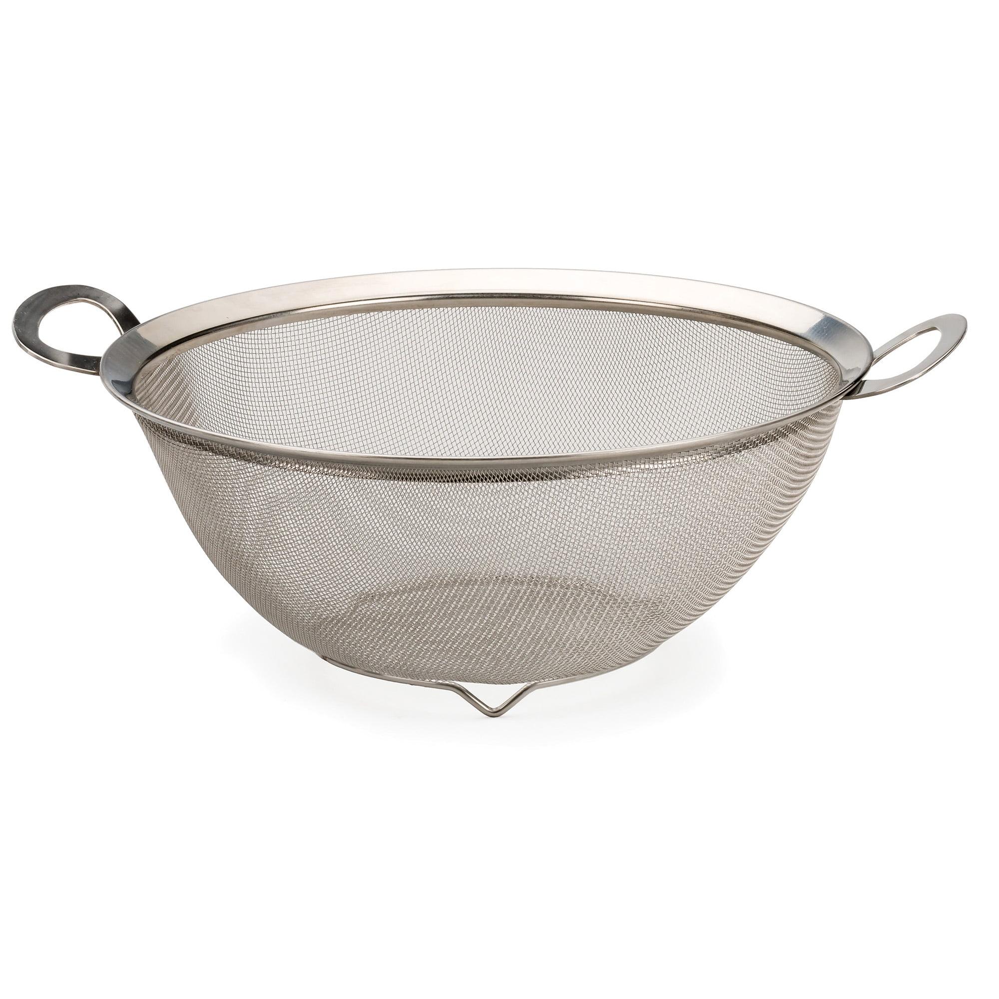 Stainless Steel 4 Qt Mesh Colander with Handles