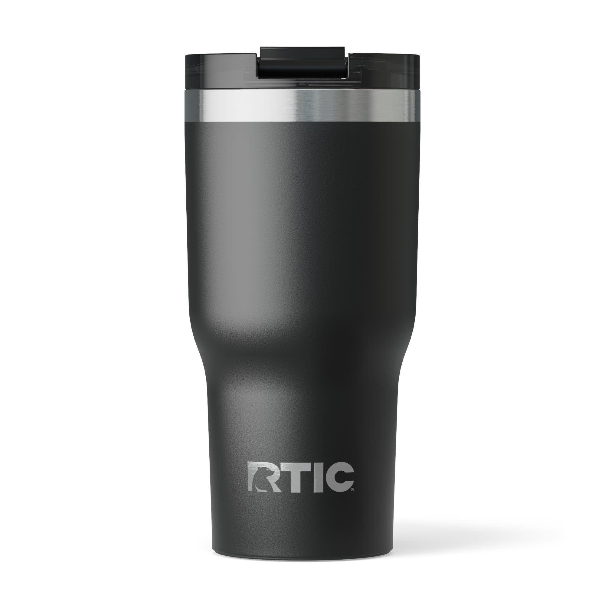 Black Ceramic Lined Stainless Steel Travel Tumbler, 20 oz