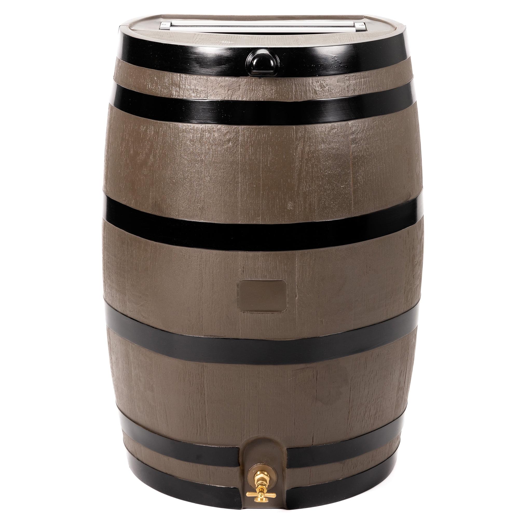 RTS Companies RTS Home Accents 50 Gallon Flat Back Rain Barrel