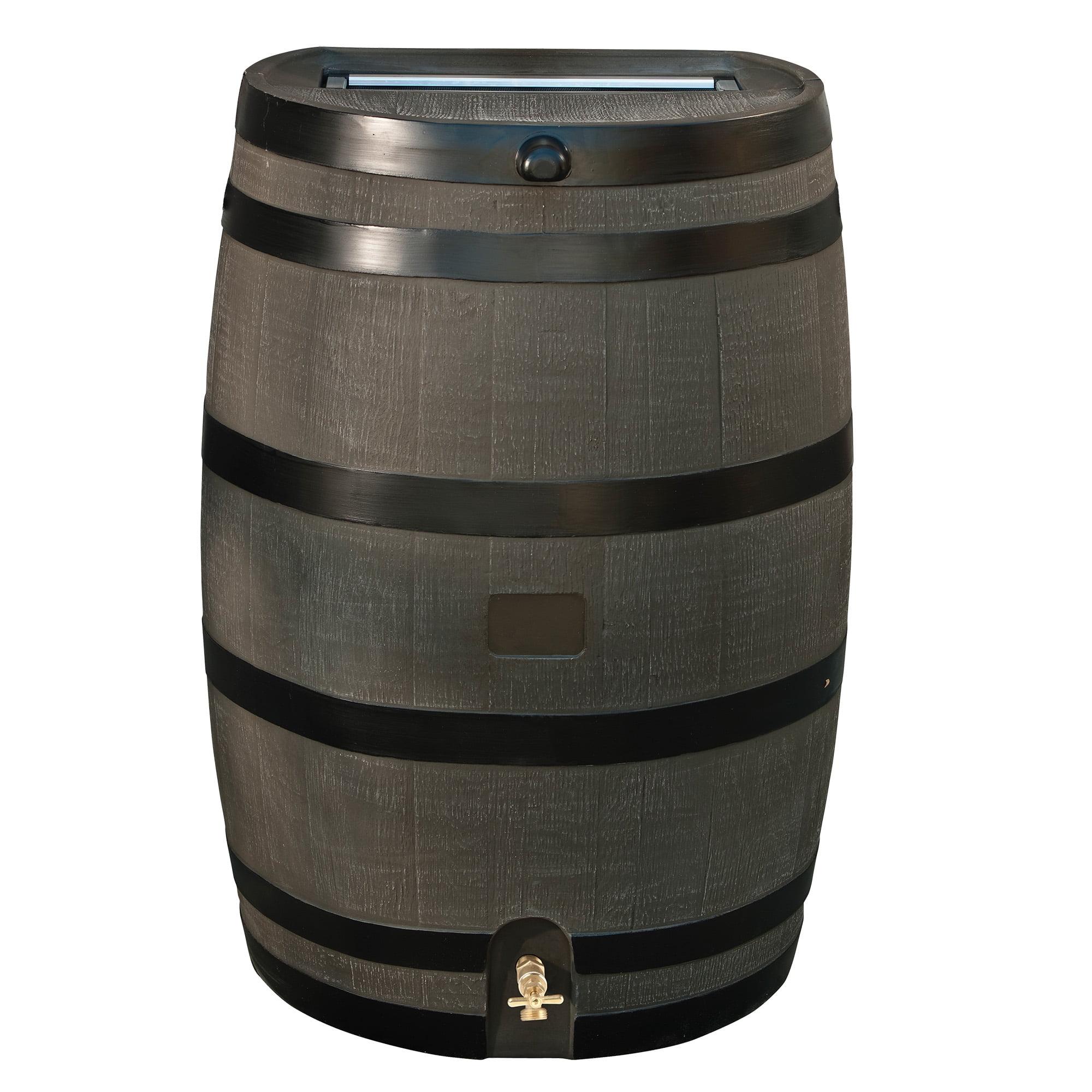 RTS Companies RTS Home Accents 50 Gallon Flat Back Rain Barrel