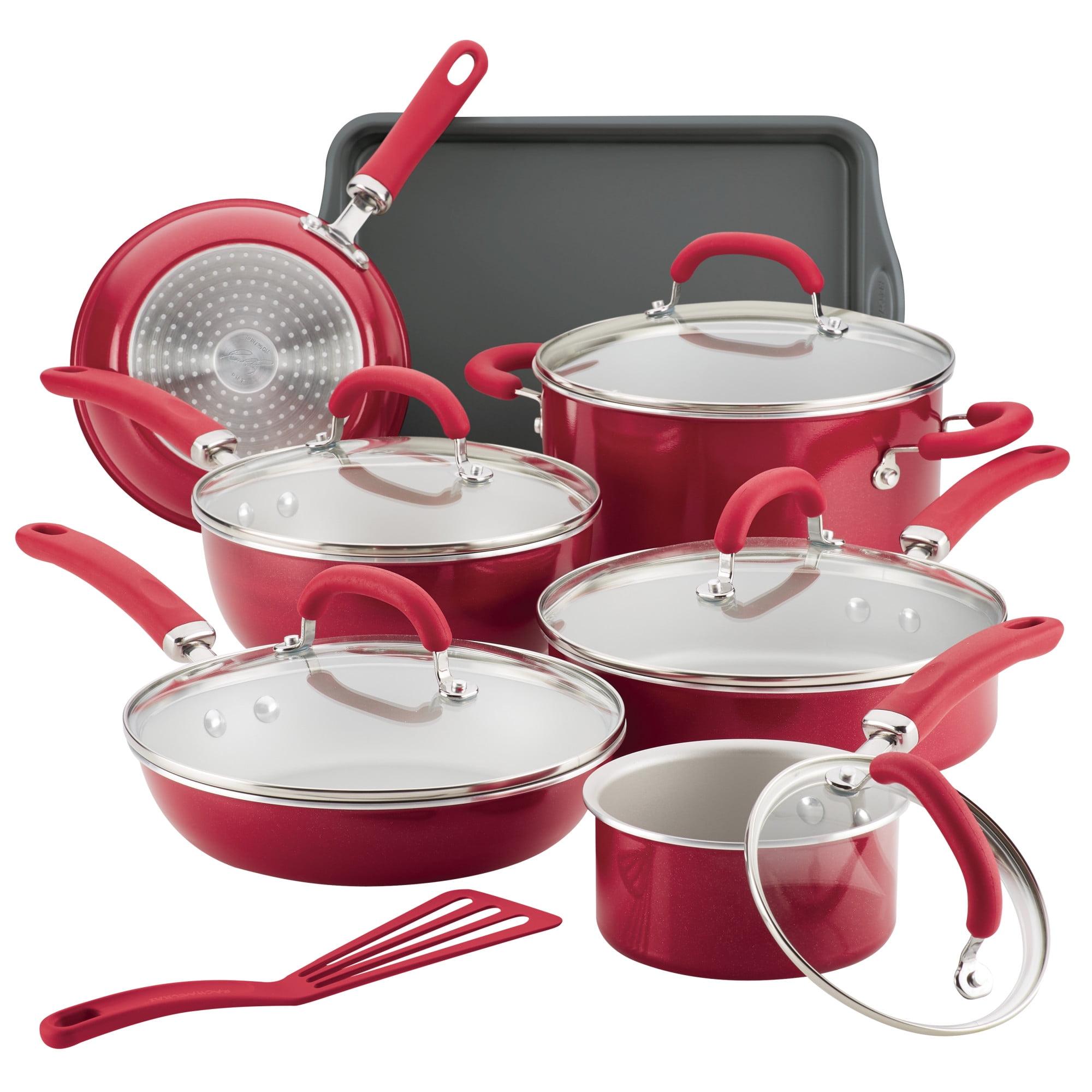 Rachael Ray Rachael Ray Create Delicious Aluminum Nonstick Cookware Induction Cookware Set, 13-Piece