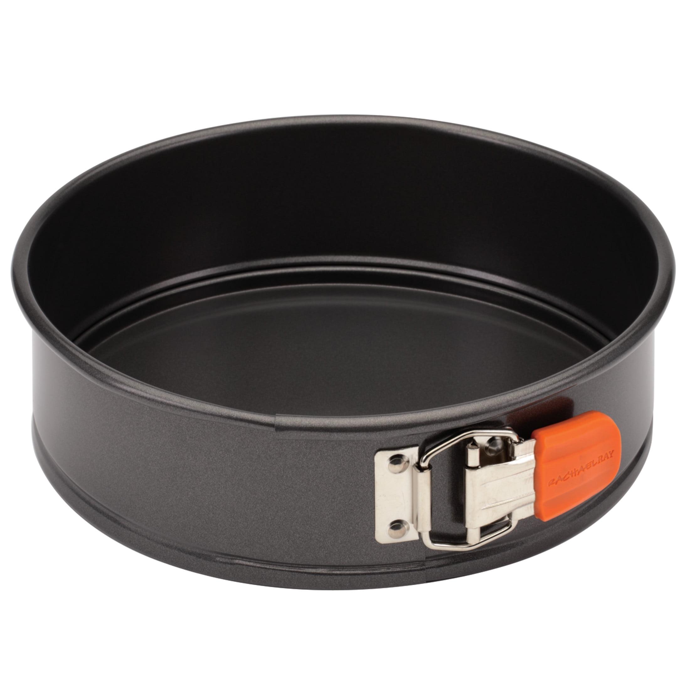 Gray Nonstick 9-Inch Springform Pan with Orange Grip