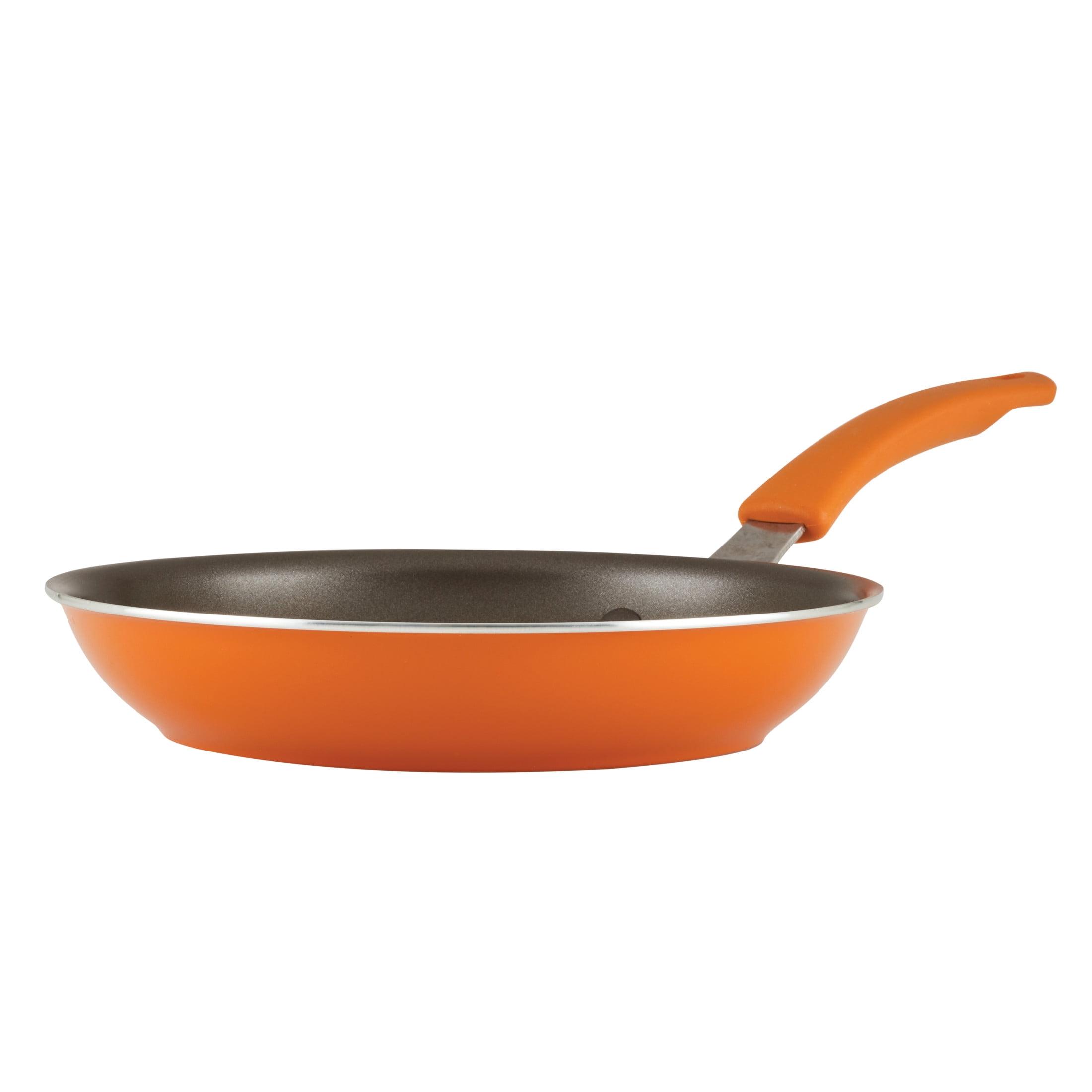 Rachael Ray Cook & Create Aluminum Nonstick Frying Pan / Skillet / Fry Pan, 10 Inch, Orange