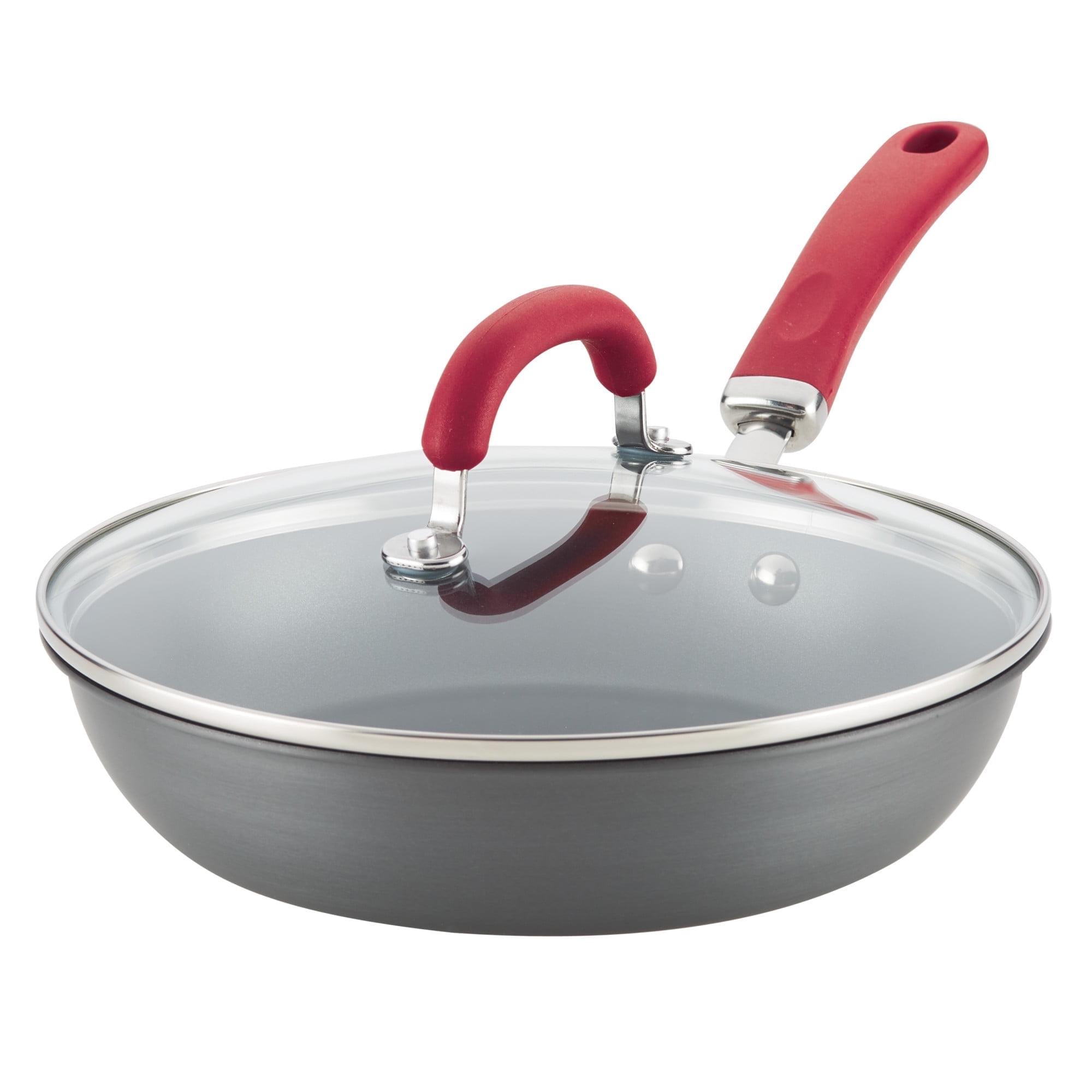 Rachael Ray Rachael Ray Create Delicious Hard Anodized Aluminum Nonstick Deep Frying Pan, 10.25-Inch