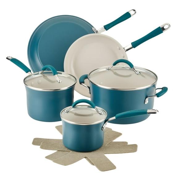 Rachael Ray Rachael Ray Cucina Ceramic Nonstick Cookware Pots And Pans Set, 10 Piece