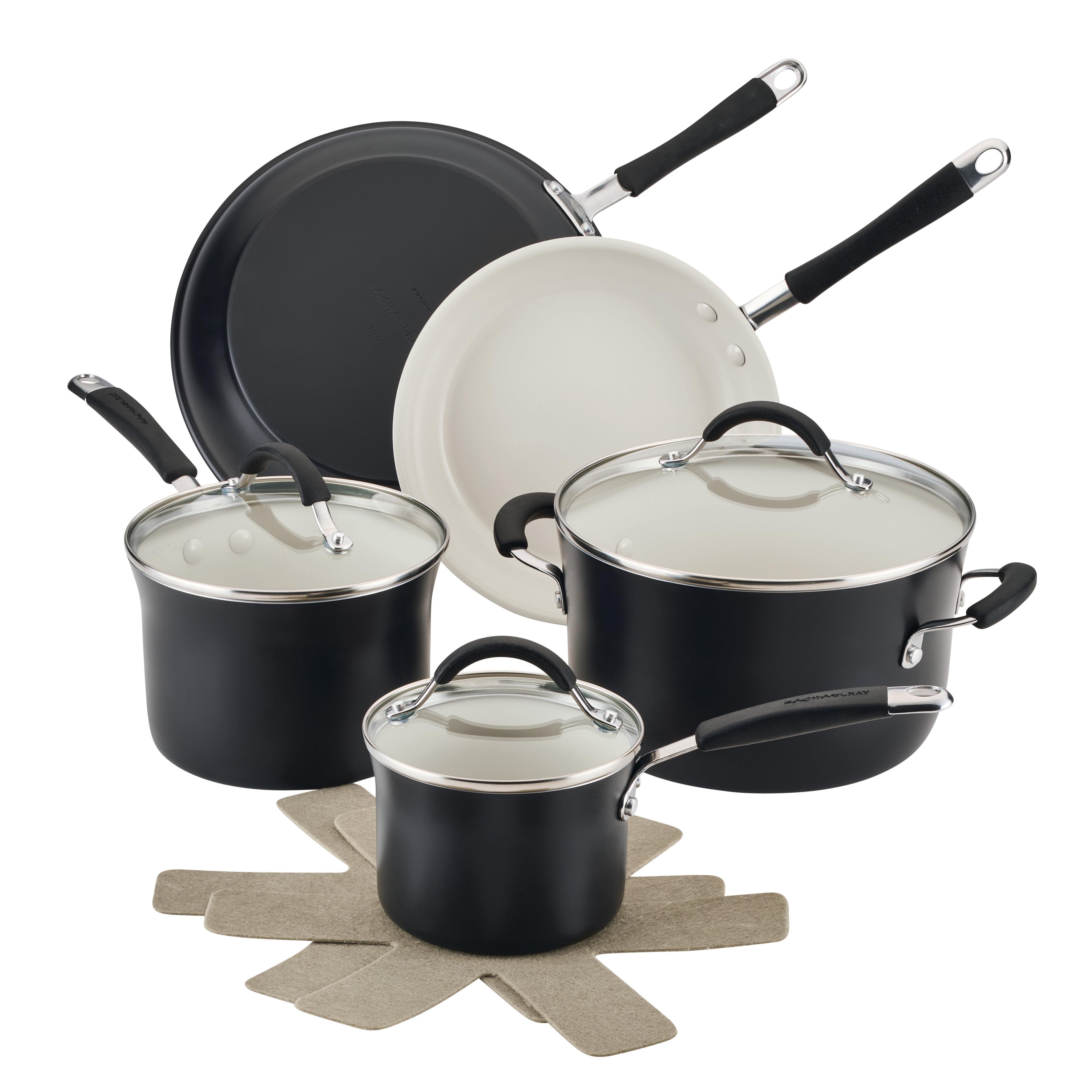 Rachael Ray Rachael Ray Cucina Ceramic Nonstick Cookware Pots And Pans Set, 10 Piece