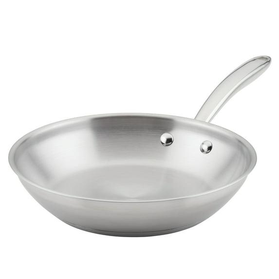 Rachael Ray Rachael Ray Professional Stainless Steel Induction Frying Pan / Skillet, 10 Inch, Silver