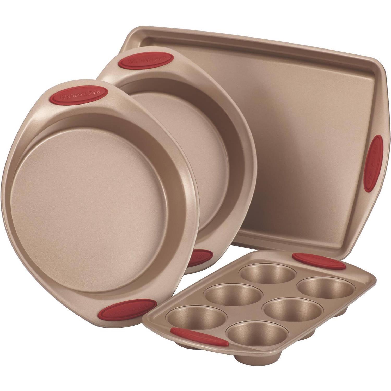 Rachael Ray Cucina Nonstick Baking Pans / Bakeware Set, 4 Piece