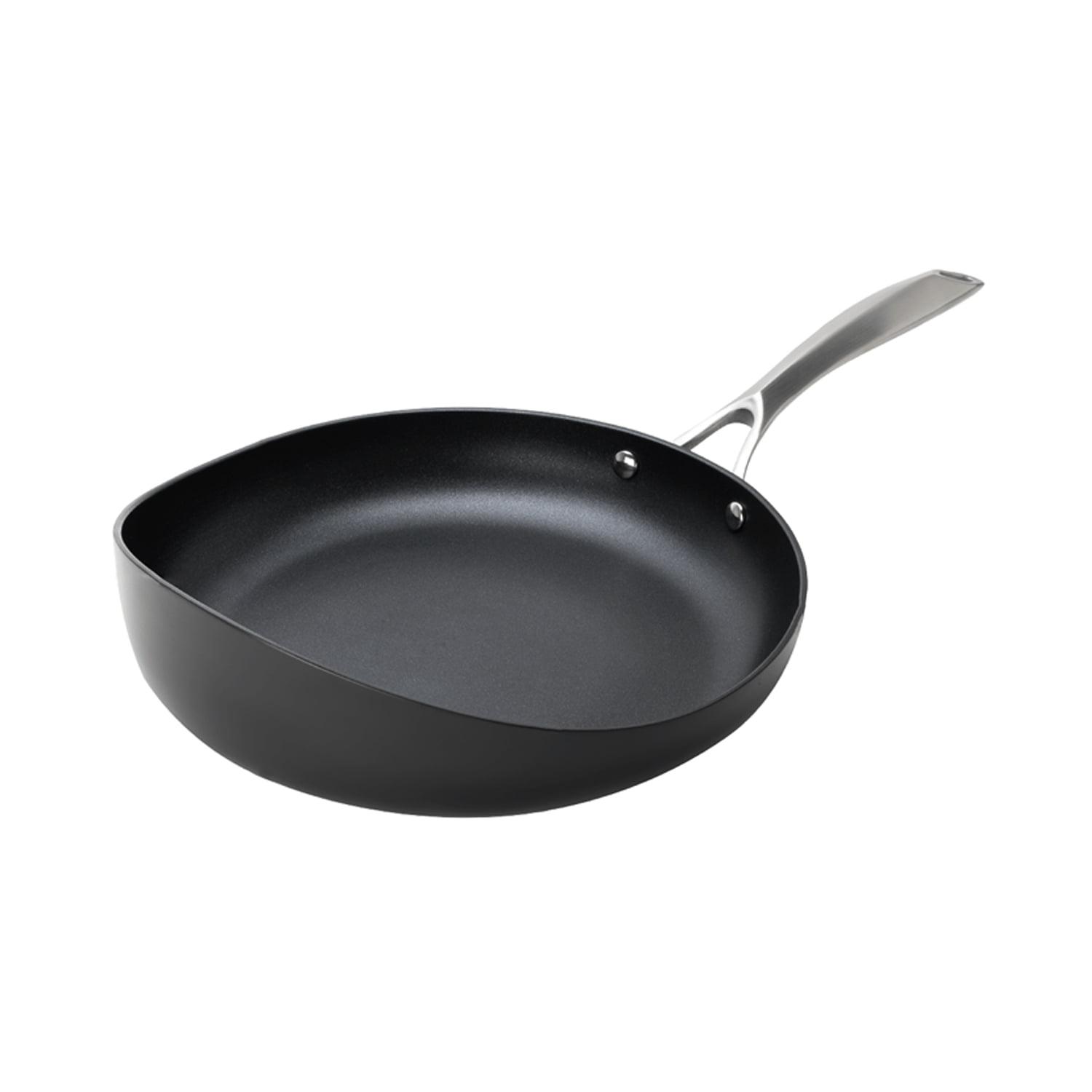 12-Inch Black Aluminum Non-Stick Frying Pan with Cool Grip Handle