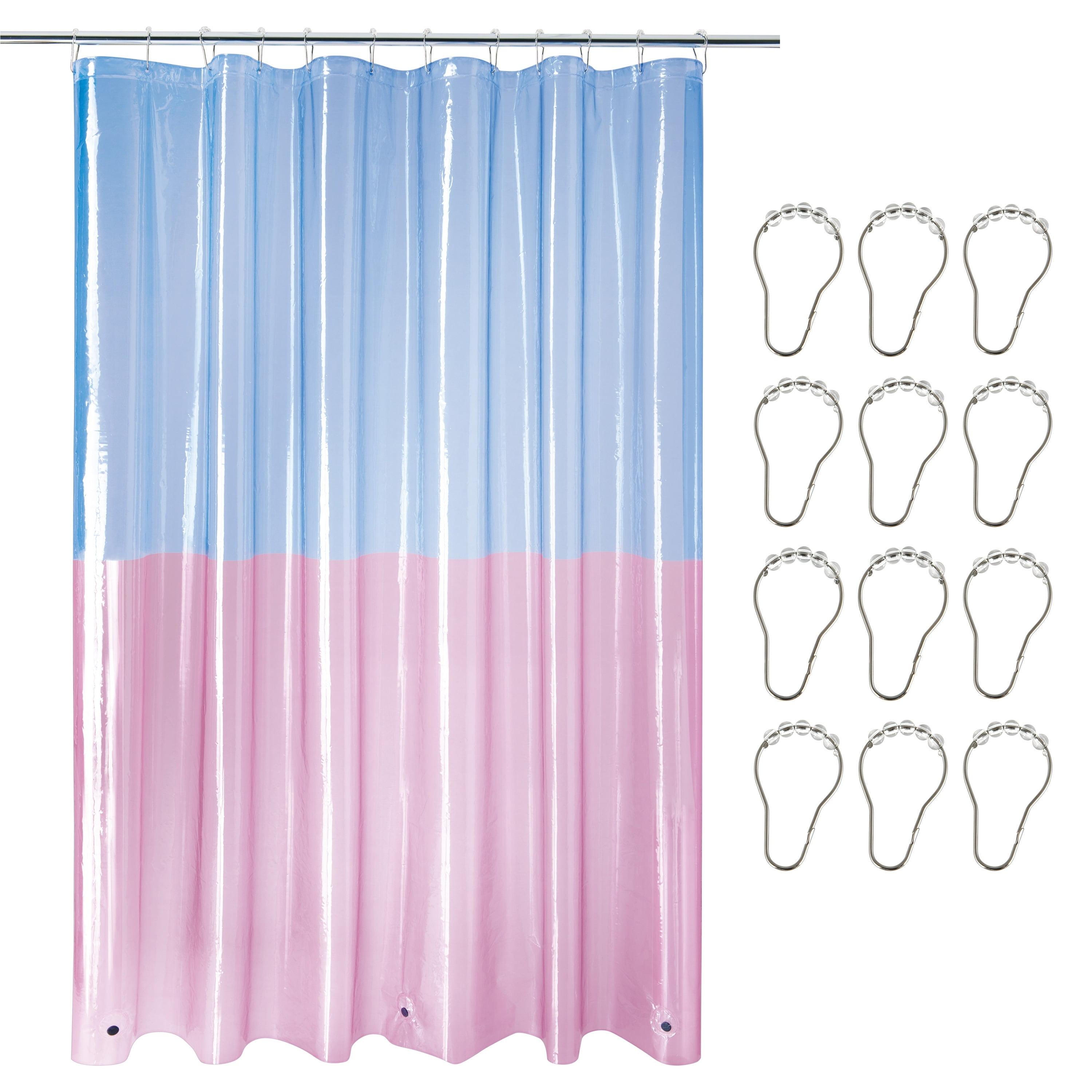 Allure Home Creations Savannah Shower Curtain: PEVA Material, Buttonhole Top, Easy to Clean