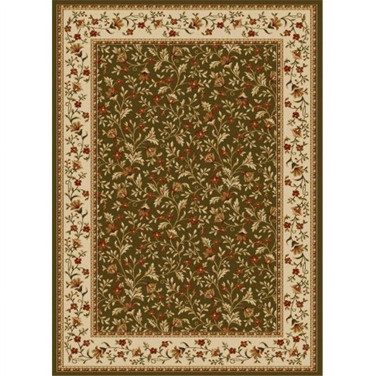 Radici 1593-1150-SAGE Como Rectangular Sage Green Traditional Italy Area Rug- 3 ft. 3 in. W x 4 ft. 11 in. H