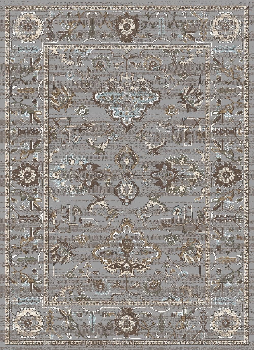 Colosseo Vintage Gray 3'3" x 4'11" Synthetic Area Rug