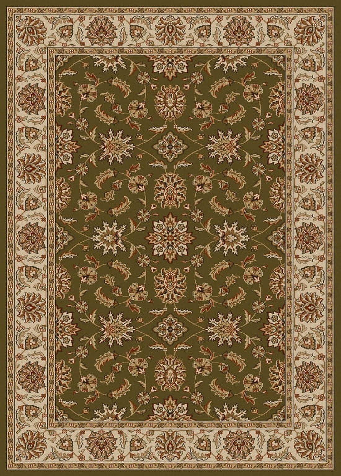 Como Sage Green Easy-Care Traditional Runner Rug 2' x 8'