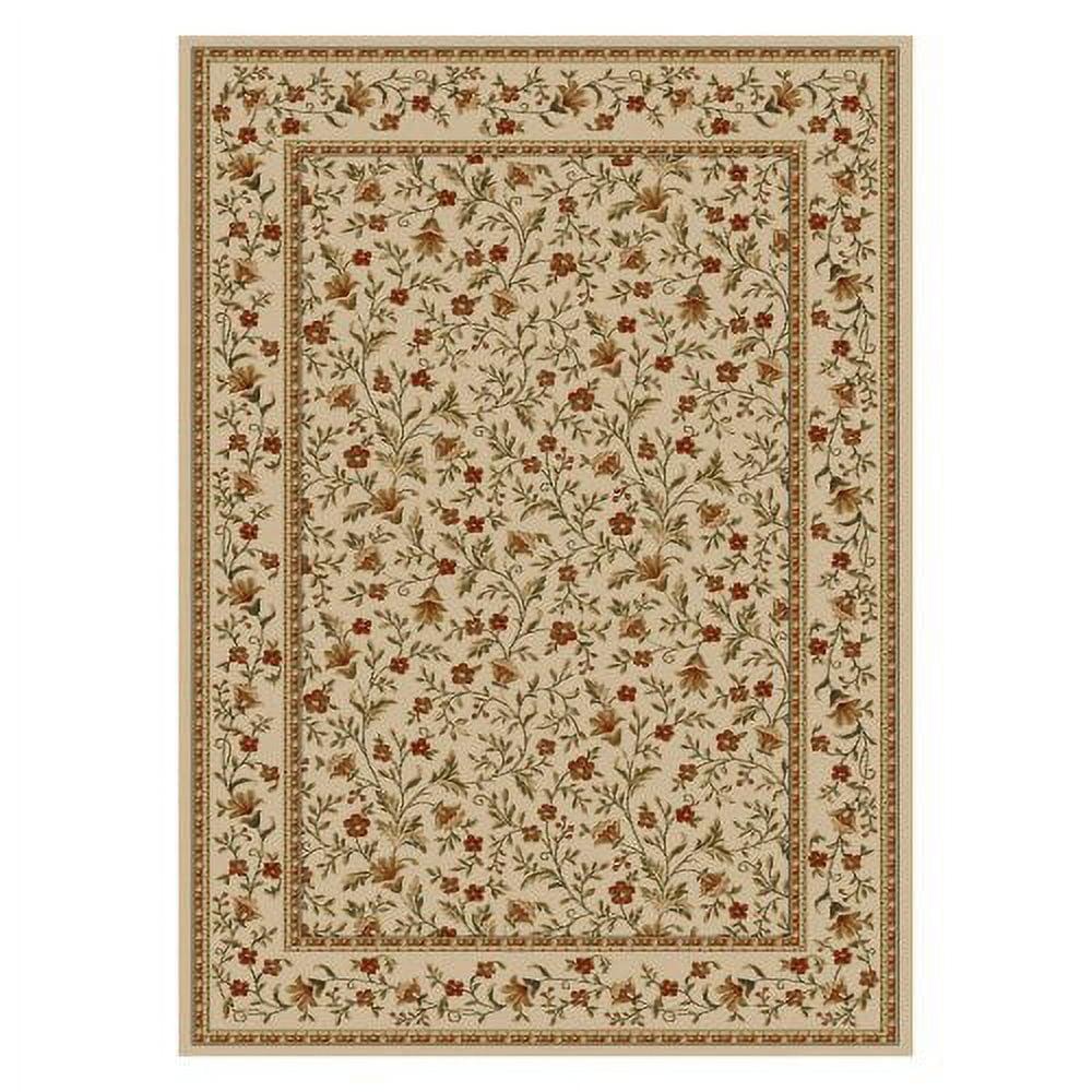 Radici Usa Como Area Rug 1593 Ivory/Brick Italian Bordered 2' 2" x 7' 7" Rectangle