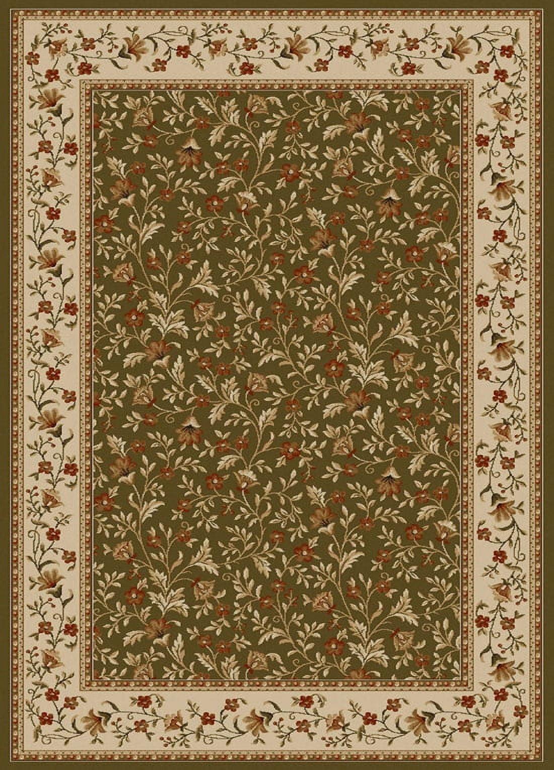 Radici 1593-1150-SAGE Como Rectangular Sage Green Traditional Italy Area Rug- 3 ft. 3 in. W x 4 ft. 11 in. H