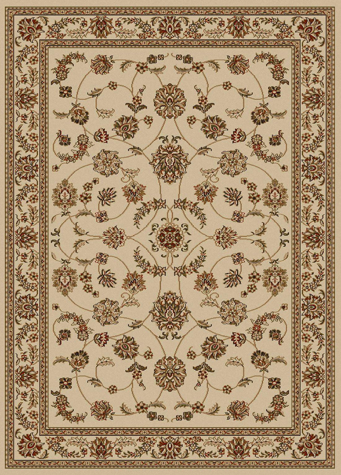 Radici Usa Como Area Rug 1596 Ivory Italian Bordered 9' 10" x 12' 10" Rectangle