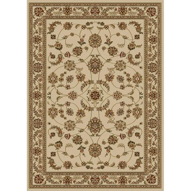 Radici Usa Como Area Rug 1596 Ivory Italian Bordered 9' 10" x 12' 10" Rectangle