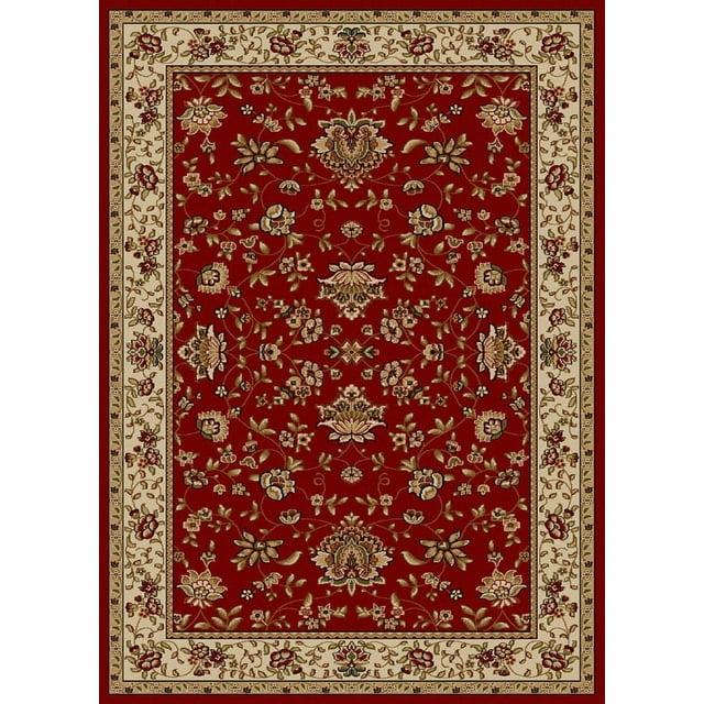 Radici Usa Como Area Rug 1597 Red Italian Bordered 7' 9" x 11' Rectangle