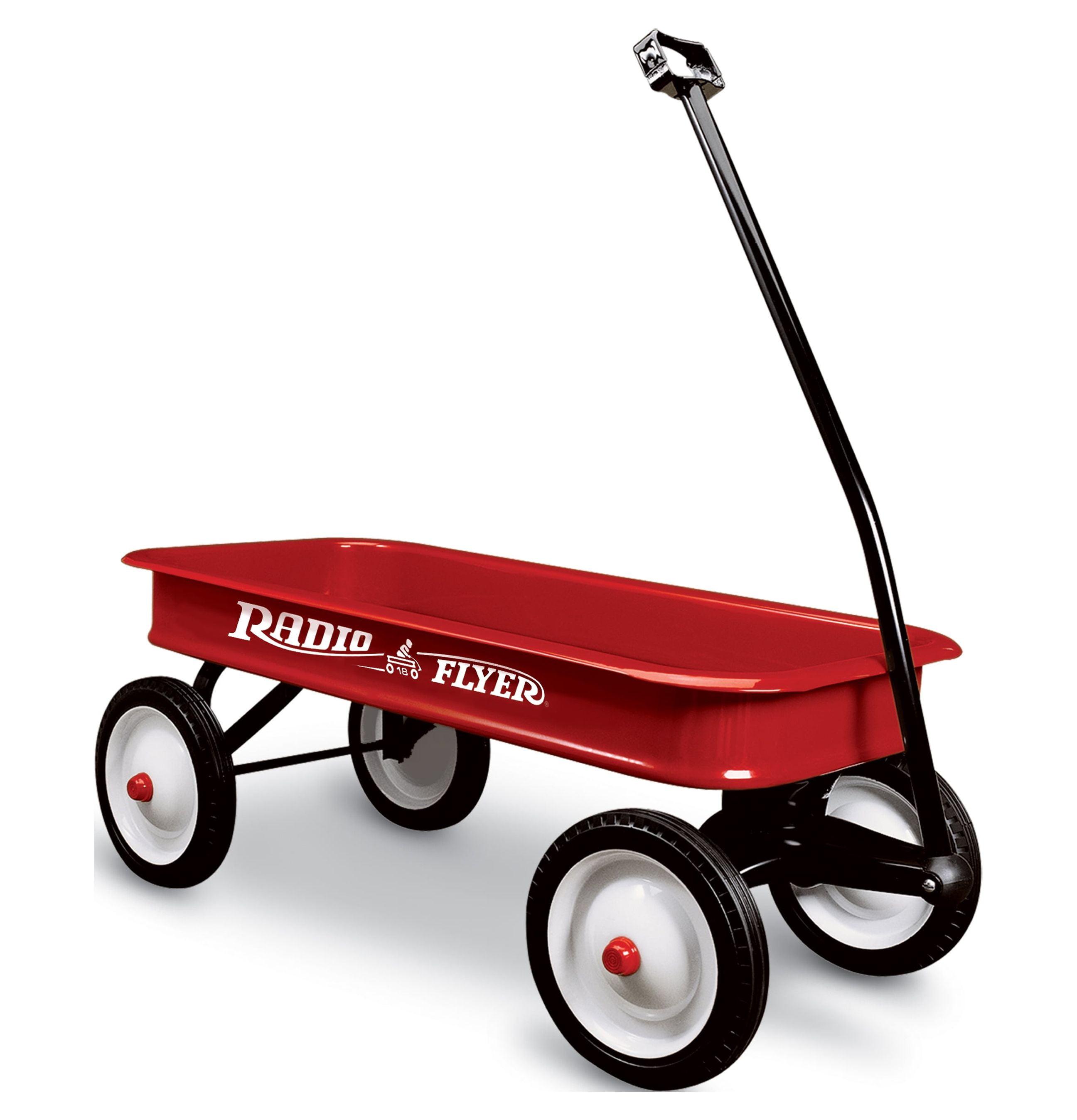 Radio Flyer Full-Size All-Terrain Steel and Wood Pull Food & Drink Server