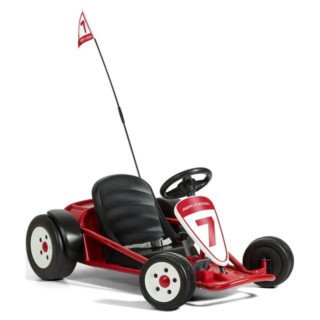 Open Box Radio Flyer Battery-Powered Kids Ultimate Outdoor Go-Kart, Red