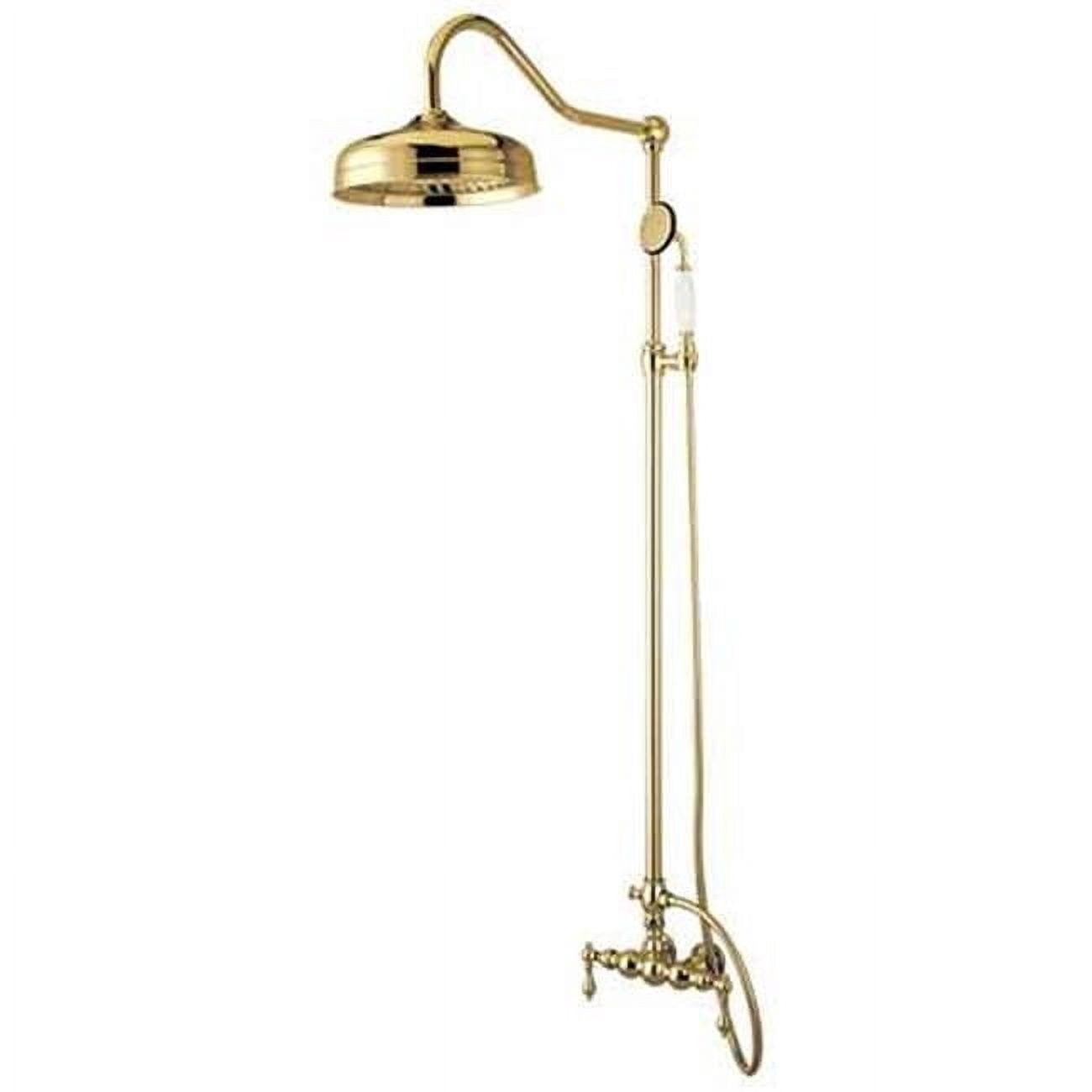 Kingston Brass Kingston Brass Vintage Tub Wall Mount Rain Drop Shower System with Hand Shower CCK6172