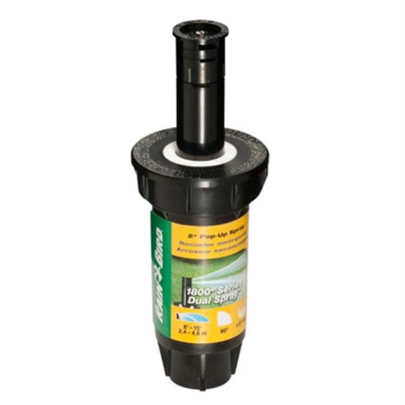 Efficient 2" Quarter-Circle Black Pop-Up Spray Head with Dual Nozzle