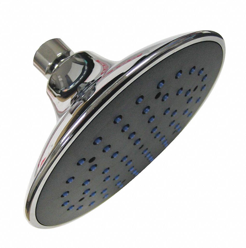 6-Inch Chrome Rain Shower Head with Adjustable Height