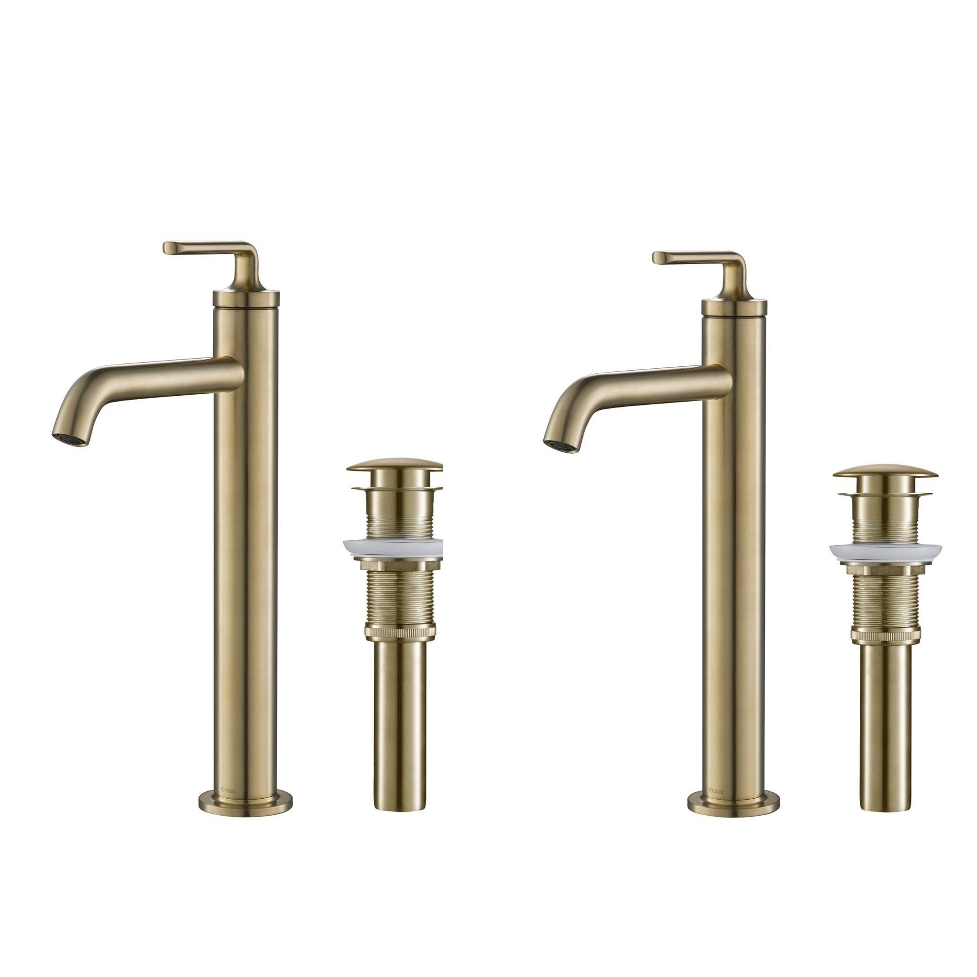 Ramus Vessel Sink Bathroom Faucet with Drain Assembly