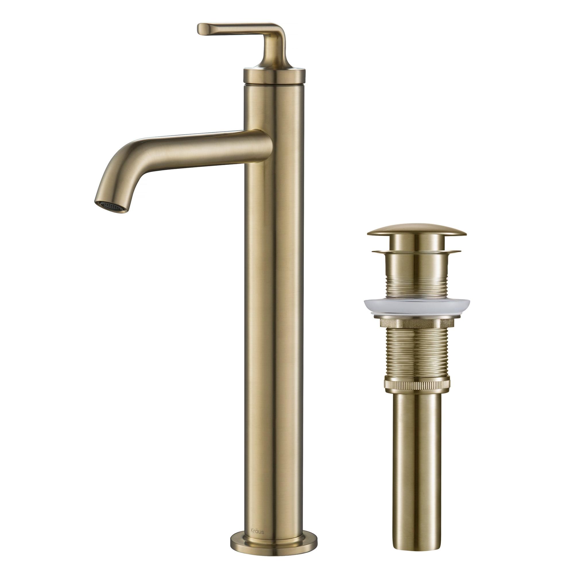 Ramus Single Handle Vessel Sink Bathroom Faucet with Drain Assembly