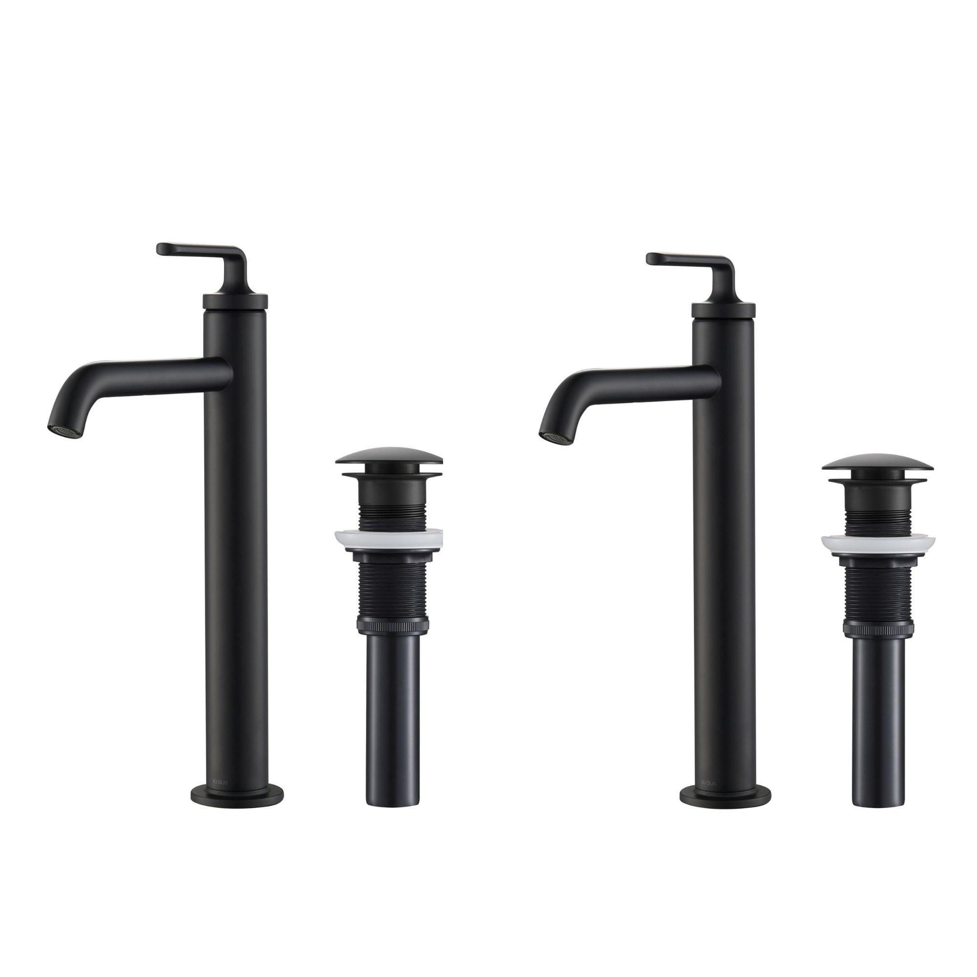Ramus Vessel Sink Bathroom Faucet with Drain Assembly