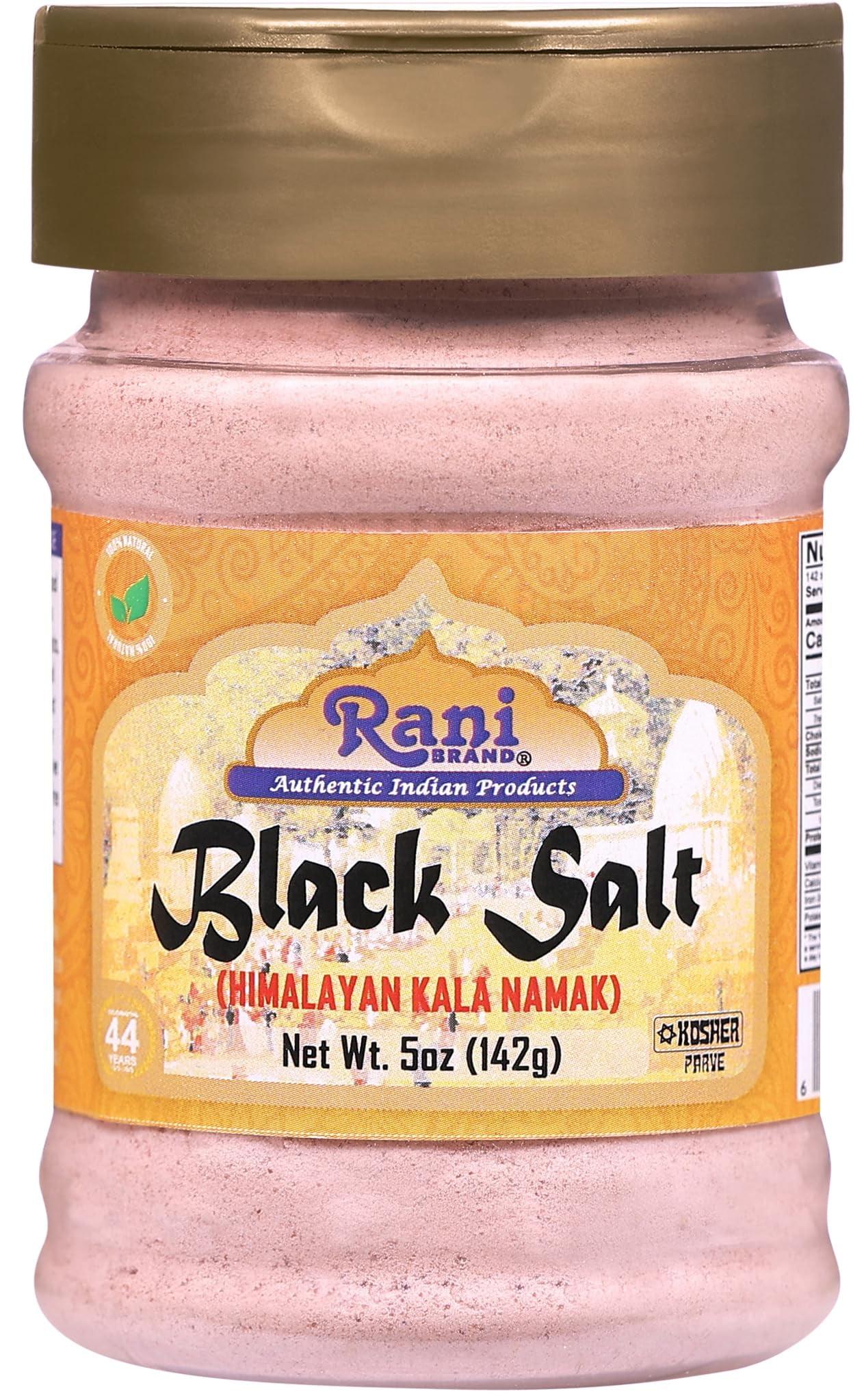 Black Salt (Kala Namak) Mineral Powder - 5oz (142g) - Rani Brand Authentic Indian Products