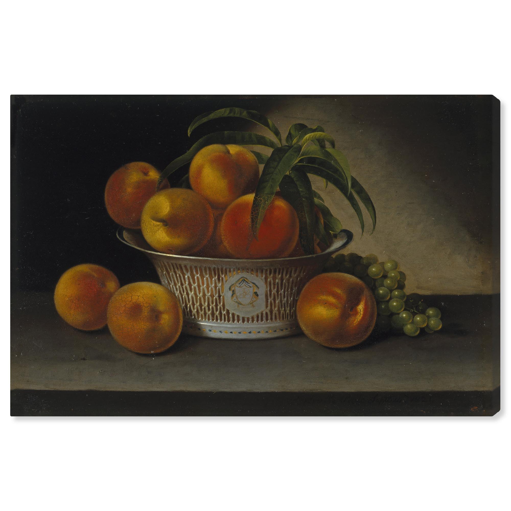 Art Remedy Still Life with Peaches Canvas Vintage Farm Wall Art by Art Remedy