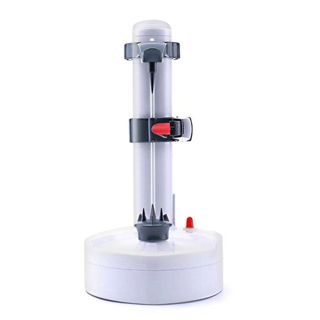 White Electric Automatic Fruit and Vegetable Peeler