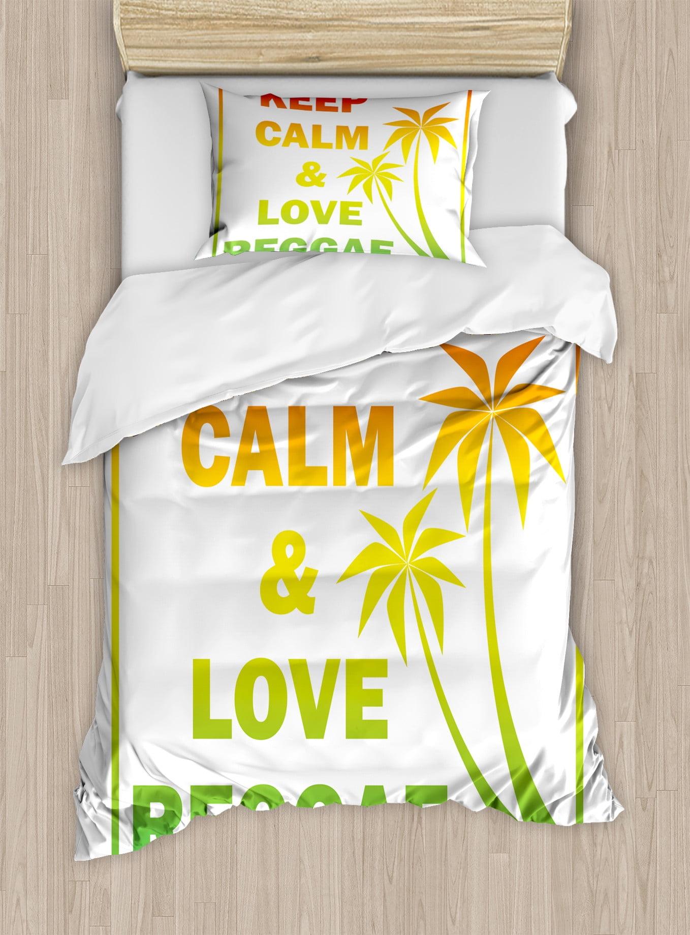 Ambesonne Rasta Modern & Contemporary Duvet Cover Set