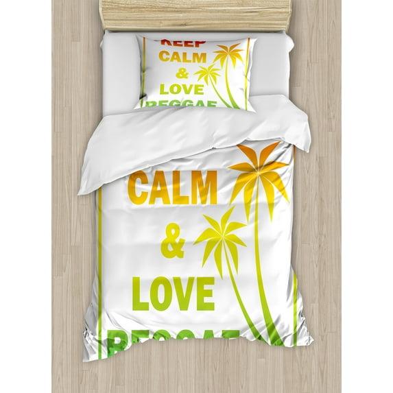 Ambesonne Rasta Modern & Contemporary Duvet Cover Set