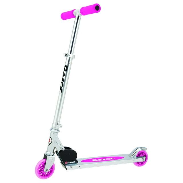Razor A Kick Scooter for Kids - Pink, Lightweight, Foldable, Aluminum Frame, for Child Ages 5+