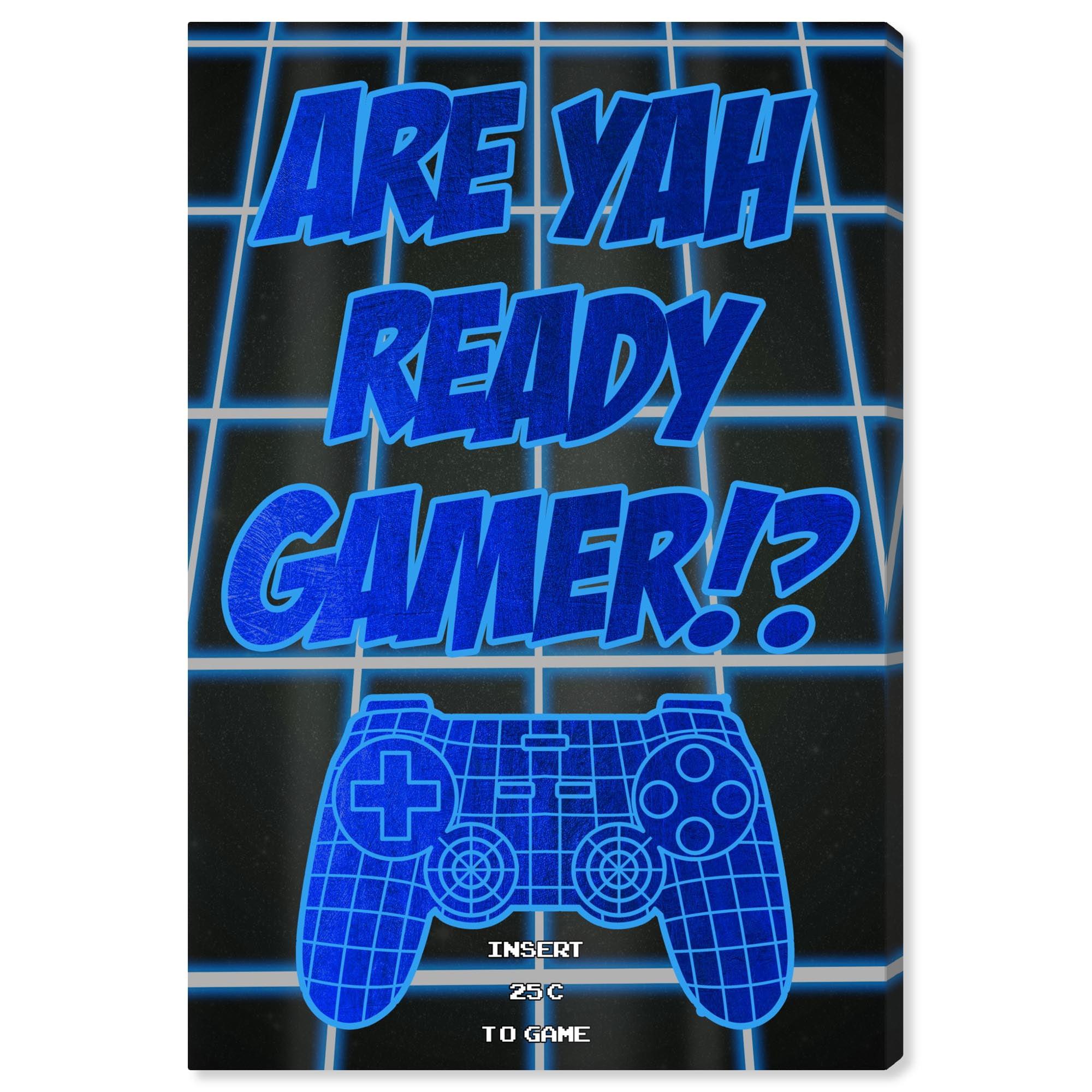 Art Remedy Ready Gamer Canvas Gamer Art Prints by Art Remedy