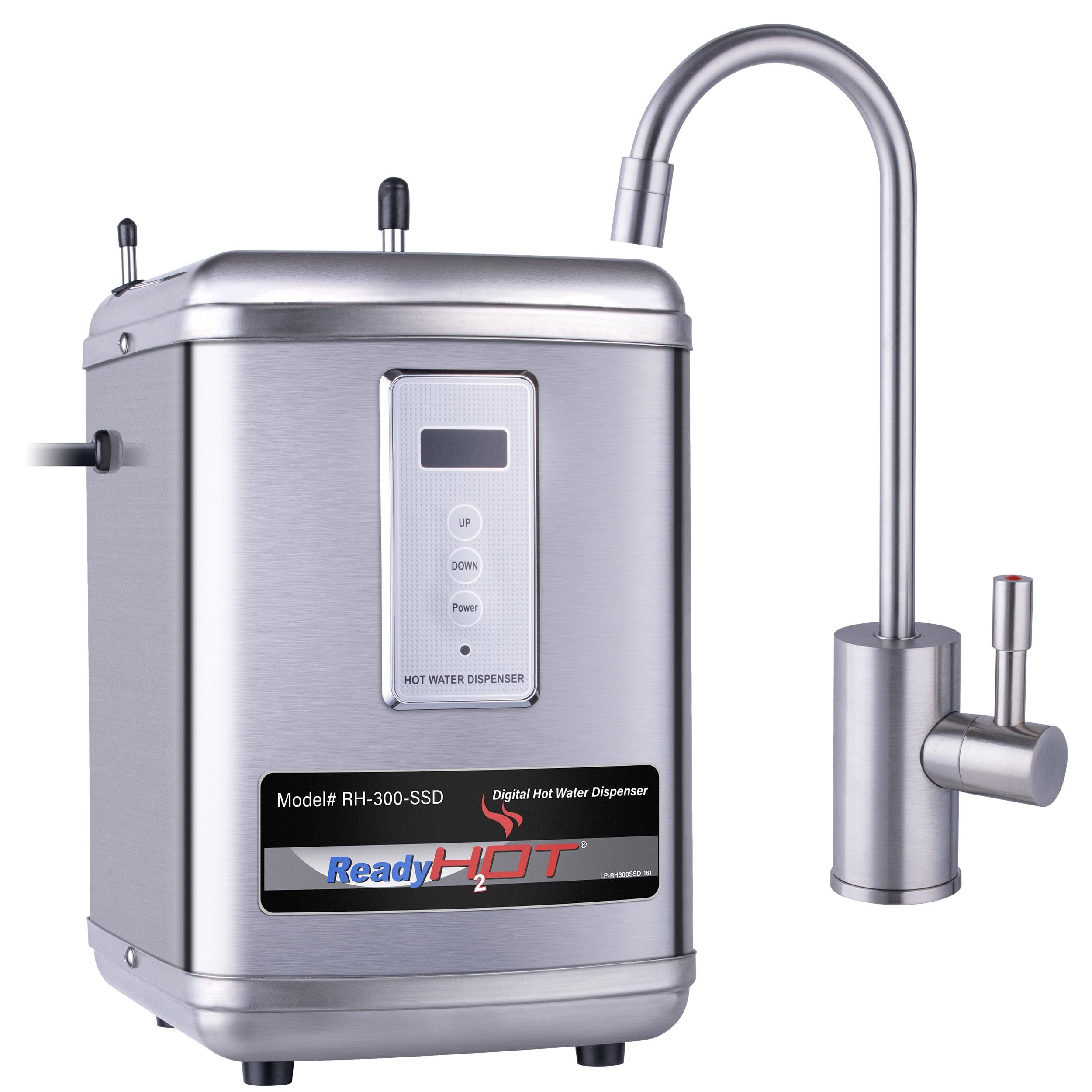 Ready Hot 41-RH-300-F570-BN Digital Kitchen Hot Water Dispenser with Brushed Nickel Single Handle Faucet 1300W