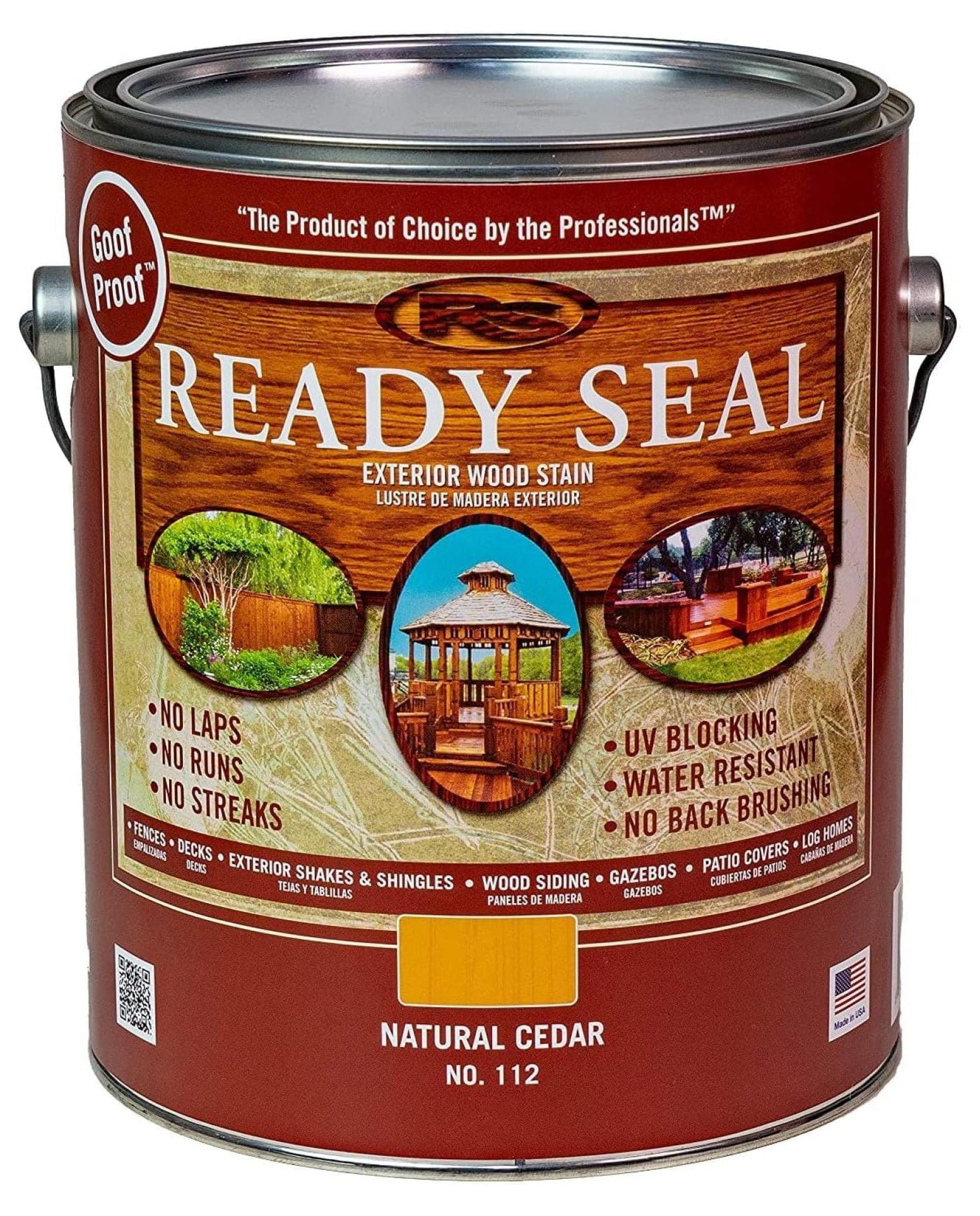 Natural Cedar Exterior Wood Stain and Sealer, 1-Gallon