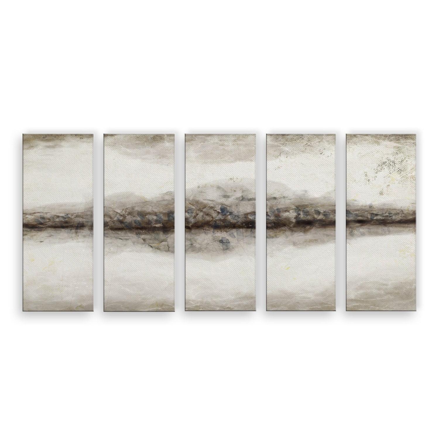 Ready2HangArt 'Abstract Neutral CXLIII-II' 5-Piece Wrapped Canvas Wall Art Set by ChiChi Décor