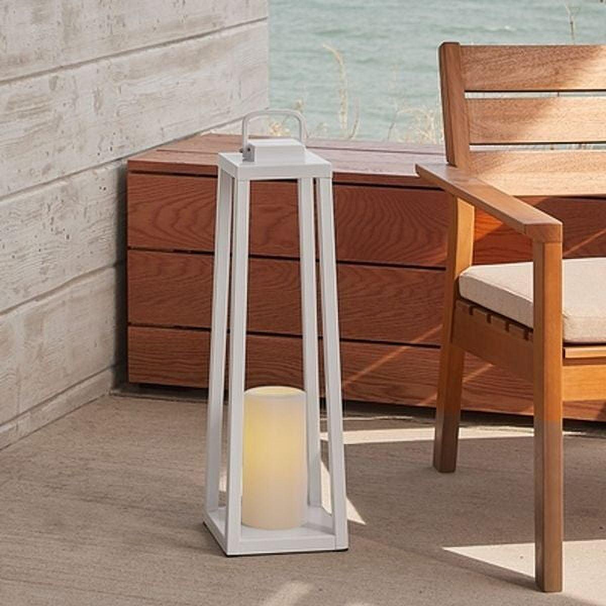 Real Flame 160 Redvale 27" Tall Led Outdoor Column Floor Lamp - White