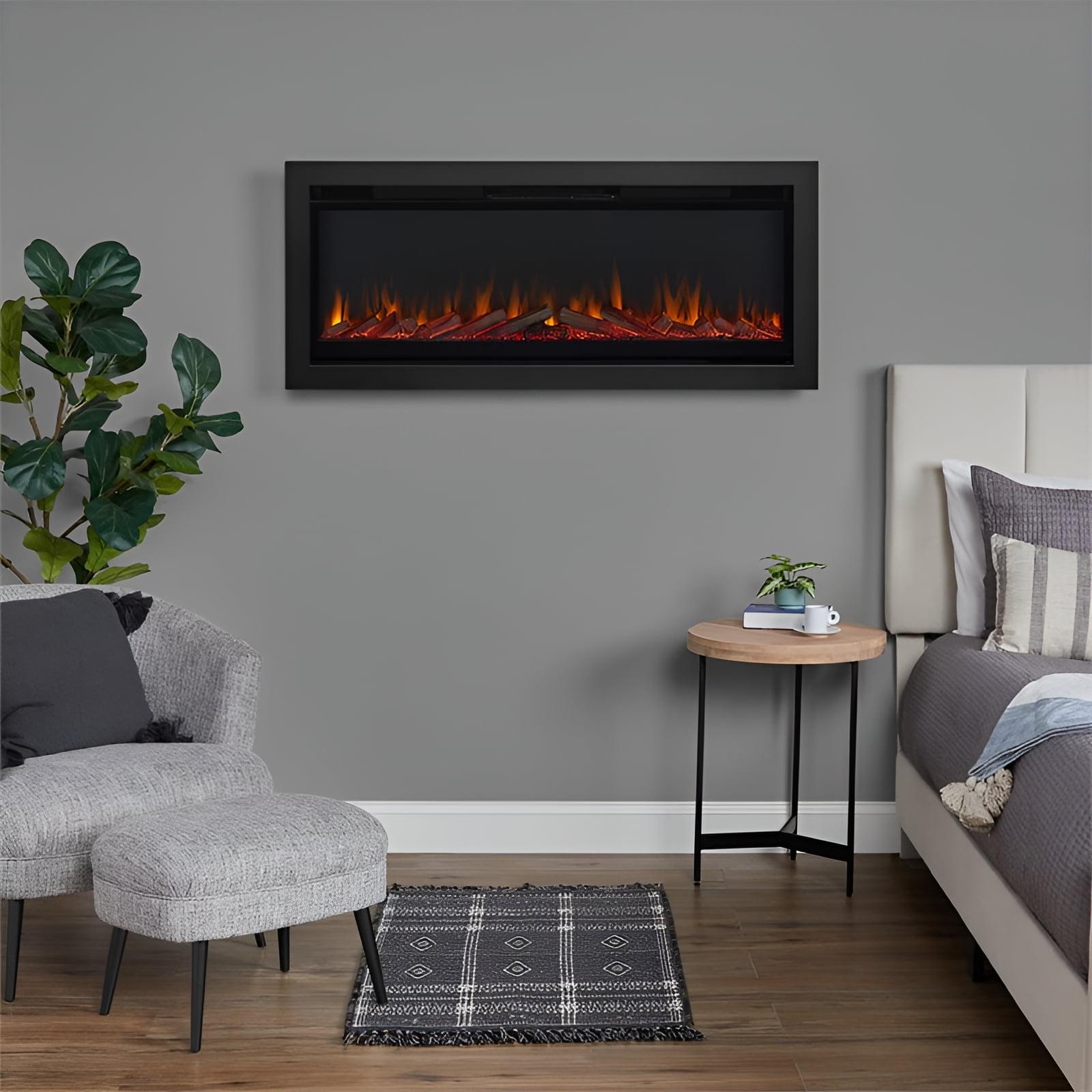 Real Flame 49" Wall-Mount or Recessed Electric Fireplace Insert