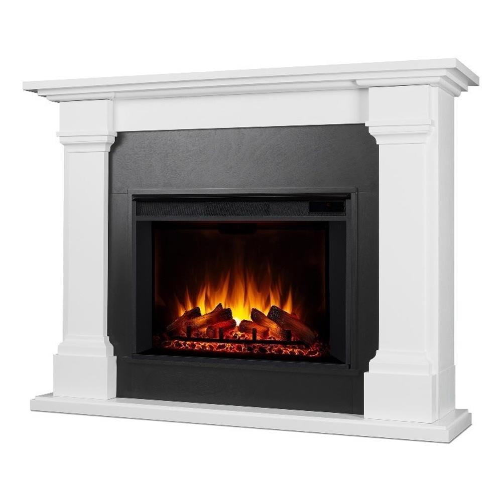 Callaway 63" Grand Electric Fireplace in White by Real Flame