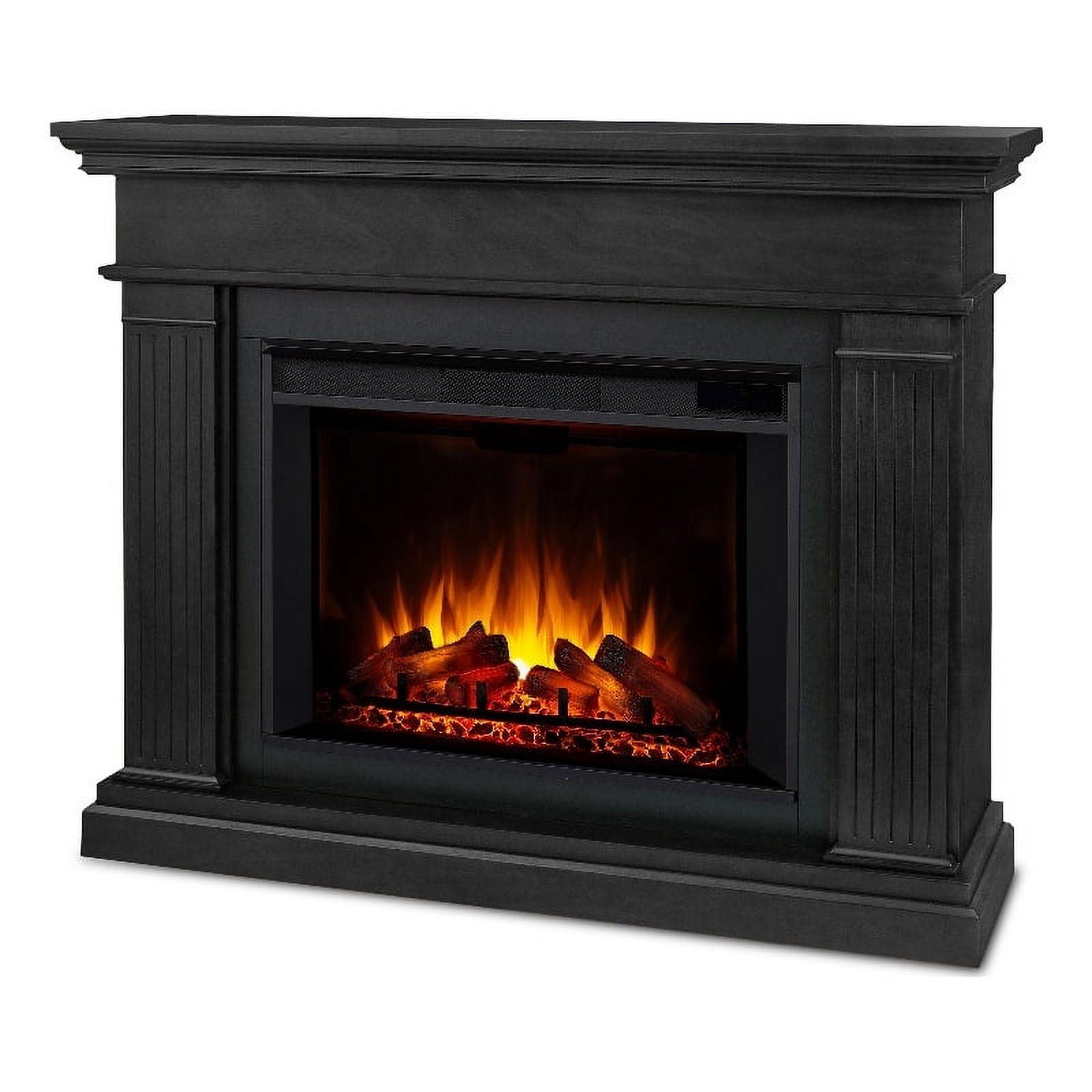 Centennial Grand Black Electric Fireplace with Mantel