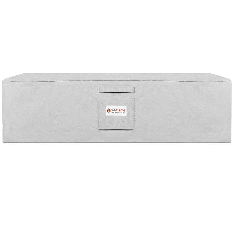 Light Gray Polyester Fire Pit Protective Cover