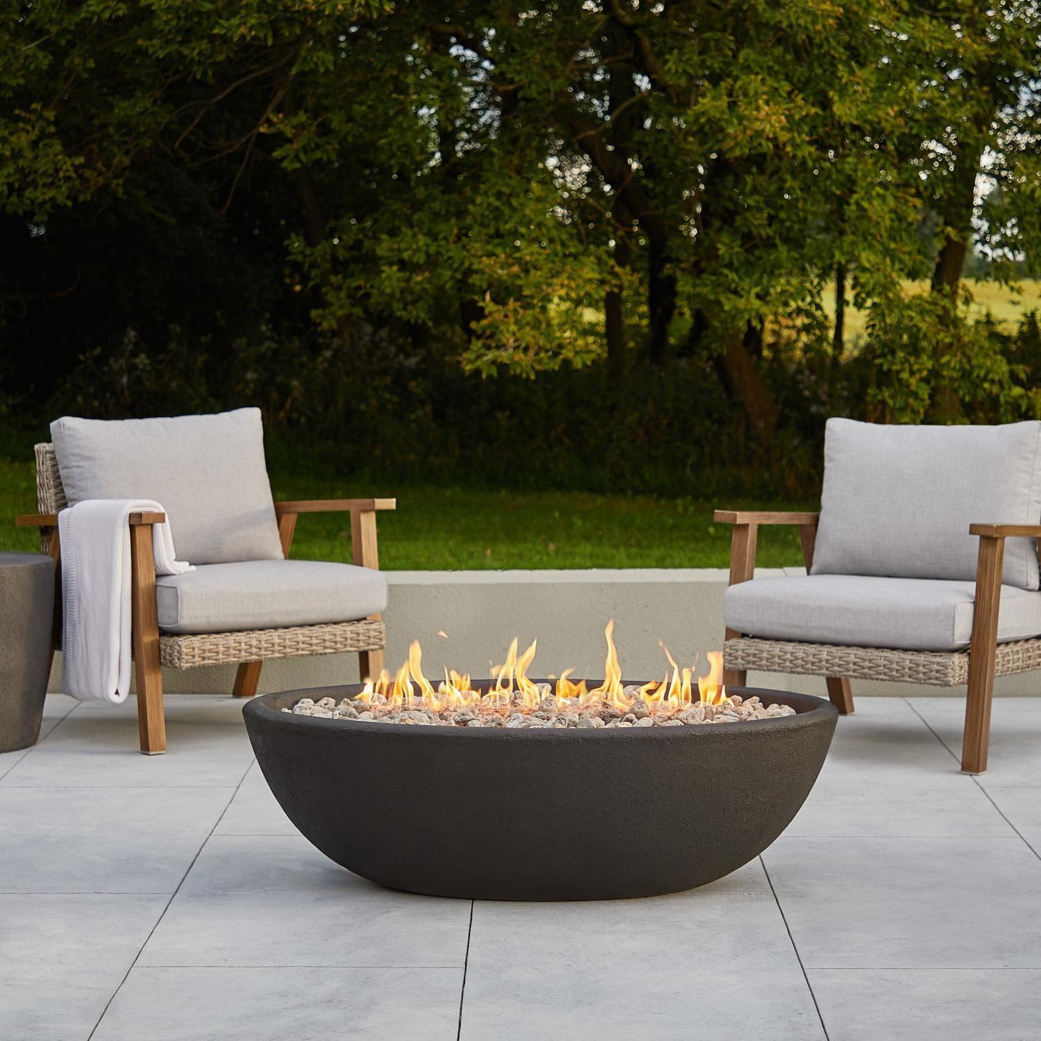 Fernanda Fire Bowl - Shale / Oval