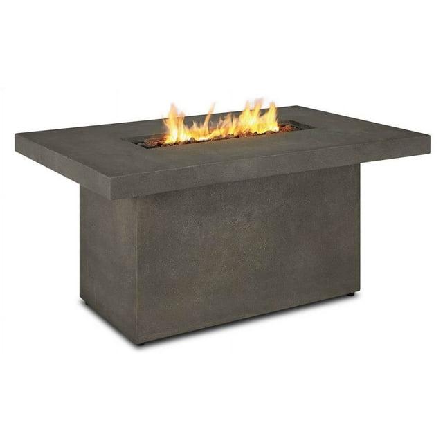 Ventura Rectangle Chat Height Gas Fire Table by Real Flame