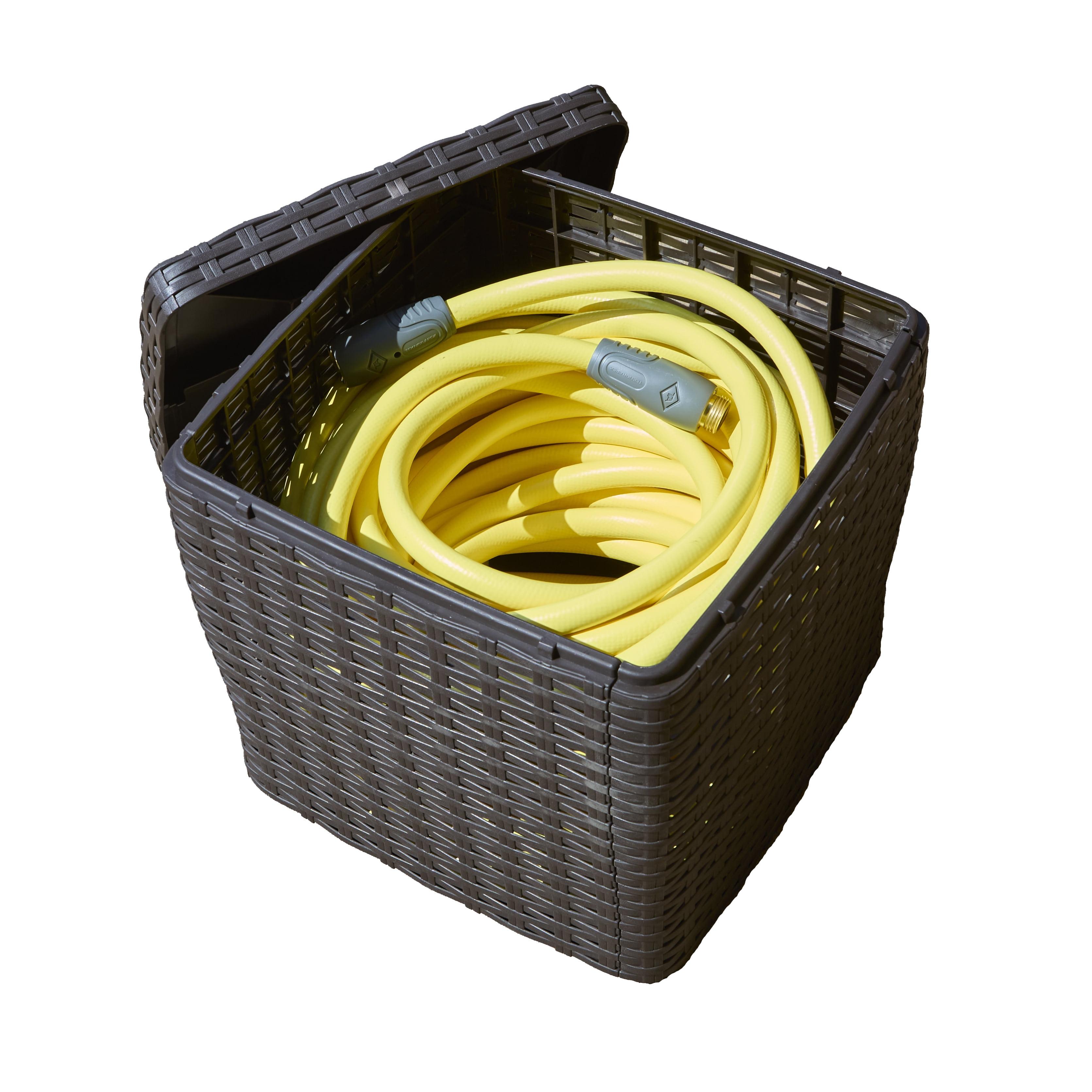 Real Hose Storage Real Hose Storage Outdoor Garden Hose Storage Holder, Decorative Garden Hose Storage Box, Storage For Garden Tools, Garden Hose, Lawn And Garden Products, 200ft Hose Capacity