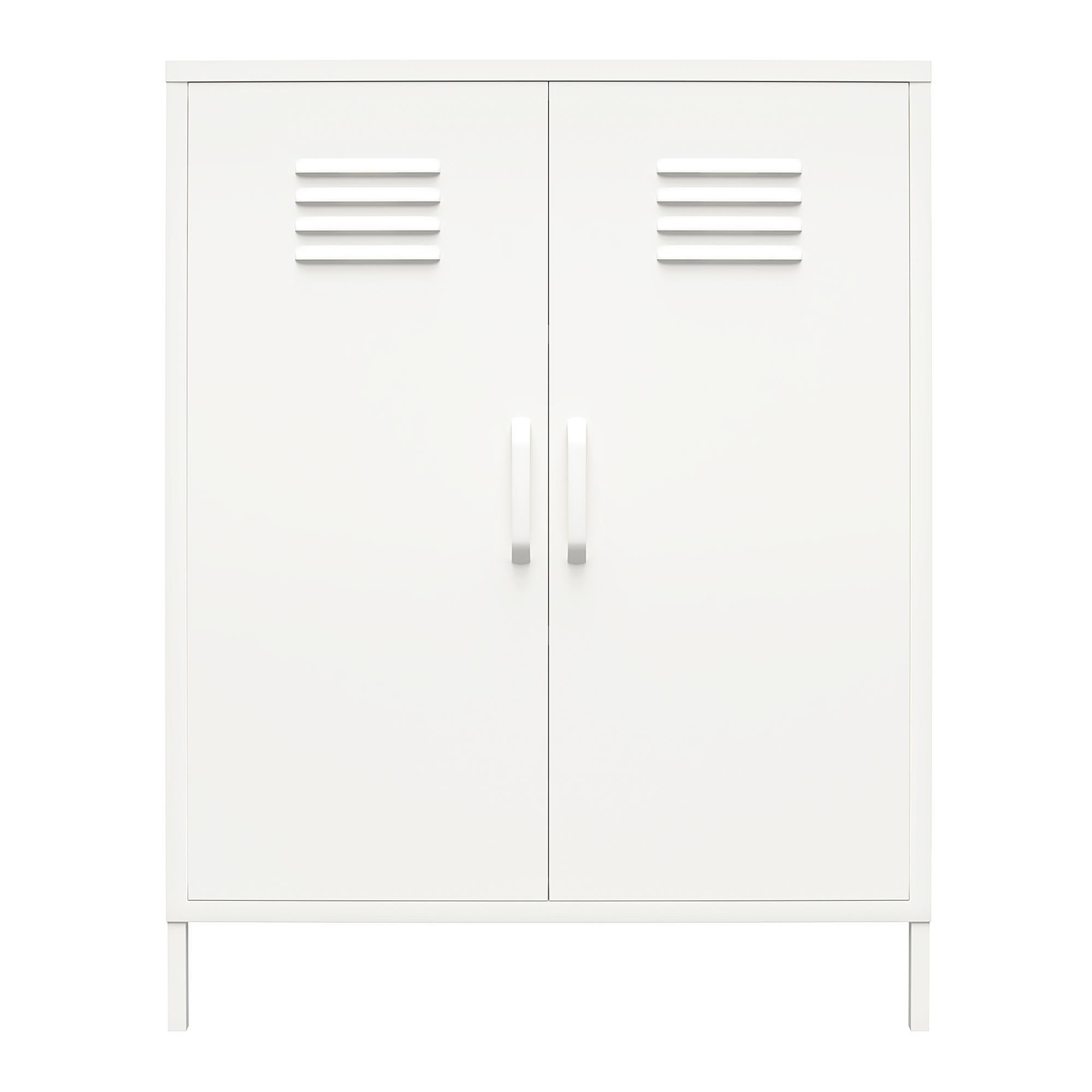 RealRooms Shadwick 2 Door Metal Locker Storage Cabinet